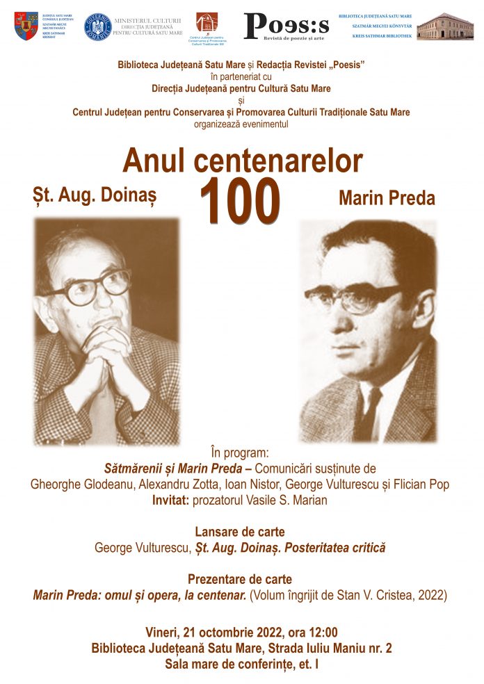 Afis_Centenar_PREDA+DOINAS