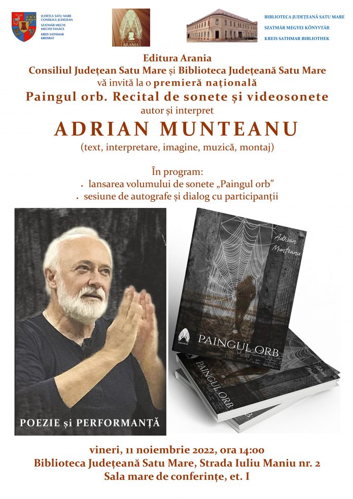 Adrian Munteanu_Lansare carte+Recital sonete