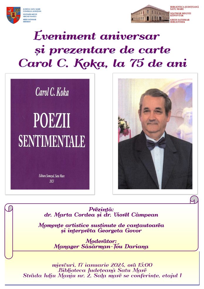 Afiș_Carol Koka_75 ani