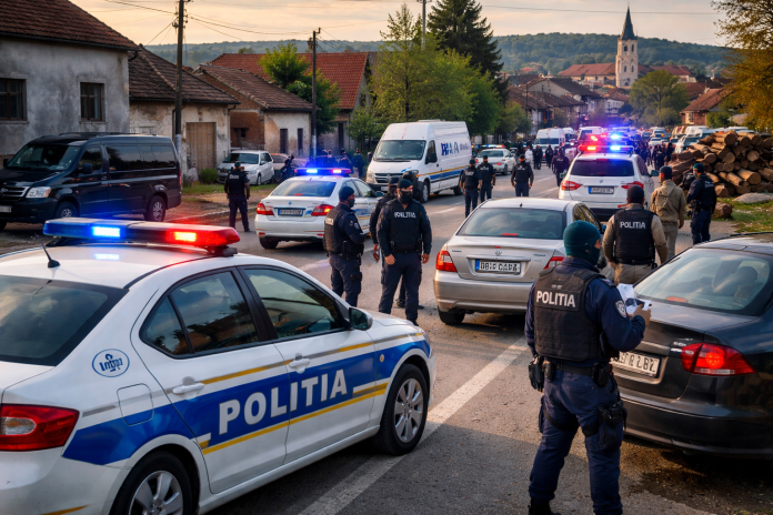 Police operation in Romanian town