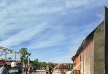 Incendiu la o hală de depozitare cereale din localitatea Adrian