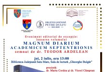 Eveniment editorial de excepție la Biblioteca Județeană Satu Mare: lansarea volumului „Magnum Diarium Academicum Septentrionis. 1800–2024”