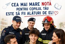Campanie a Poliției Române pentru părinți: Cea mai mare notă pentru copilul tău este să fii alături de el! Niciun examen nu merită un copil pierdut!