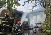 Pompierii au intervenit pentru stingerea unui incendiu izbucnit la o anexă gospodărească din Mărtinești