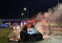 Autoturism mistuit de flăcări în Satu Mare. Pompierii avertizează: canicula poate favoriza astfel de incendii