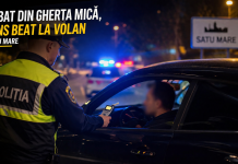 A crezut că scapă, dar a sfârșit în arest: șofer din Gherța Mică, prins în Satu Mare cu permisul suspendat și băut la volan