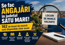 Se fac angajări în județul Satu Mare! 162 de locuri de muncă sunt disponibile chiar acum