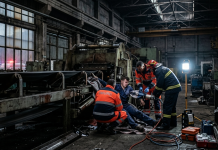 Clipe de coșmar într-o fabrică din Negrești-Oaș: un tânăr și-a prins mâna într-un utilaj