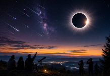 Cerul pregătește un spectacol rar în august 2026: Perseidele și eclipsa de Soare, două evenimente astronomice de neratat