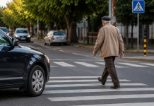 Bărbat de 85 de ani, accidentat pe trecerea de pietoni în Negrești-Oaș