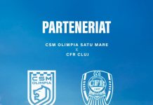 Parteneriat oficial între CSM Olimpia Satu Mare și CFR 1907 Cluj