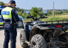 ATV neînmatriculat, depistat în trafic la Supur. Polițiștii au deschis dosar penal