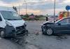 Accident în sensul giratoriu de la intersecția cu Varianta Ocolitoare Carei: o femeie, transportată la spital