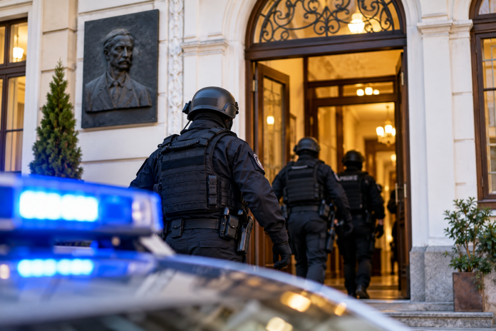 Raidă polițienească la centrul cultural