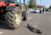 Accident între un tractor și o trotinetă pe strada Aurel Vlaicu din Satu Mare